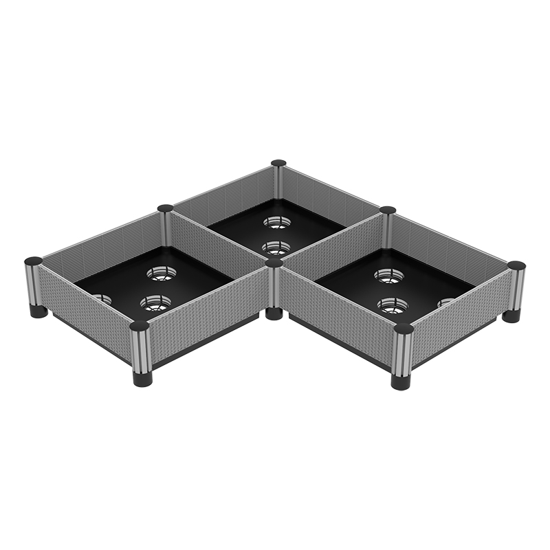 تخت باغچه ای پلاستیکی حصیری تقلیدی 8×16 سانتی متری 1006-3U